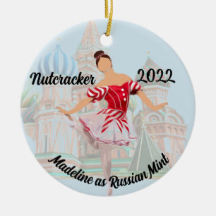 Personalized Nutcracker Ornament - Russian Mint