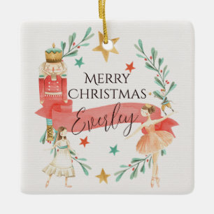 Personalized Nutcracker Theme Christmas Ornament