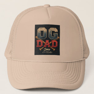 Personalized OG Dad Vintage Baseball Father's Day  Trucker Hat
