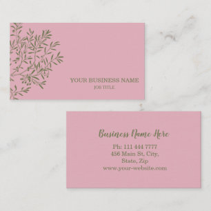Personalized Olive Branch Catering Chef Business Card