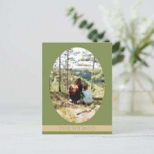 Personalized One Big Family Photo In Pastel Tones Holiday Postcard