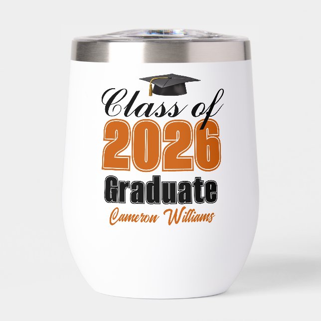 Personalized Orange Class of 2026 Graduation (Front)