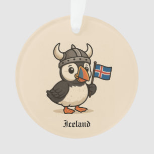 Personalized ornament - Iceland puffin