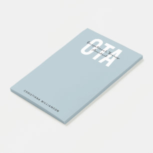 Personalized OTA Occupational Therapy Assistant Post-it Notes