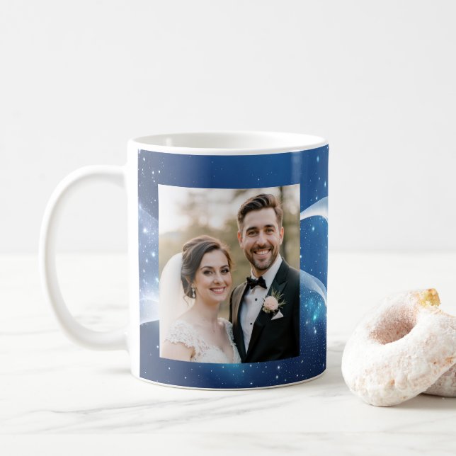 Personalized Our 1st Christmas Photo Mug (With Donut)