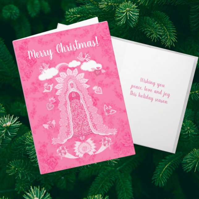 Personalized Our Lady of Guadalupe  Holiday Card (Personalize with your own personal message!)