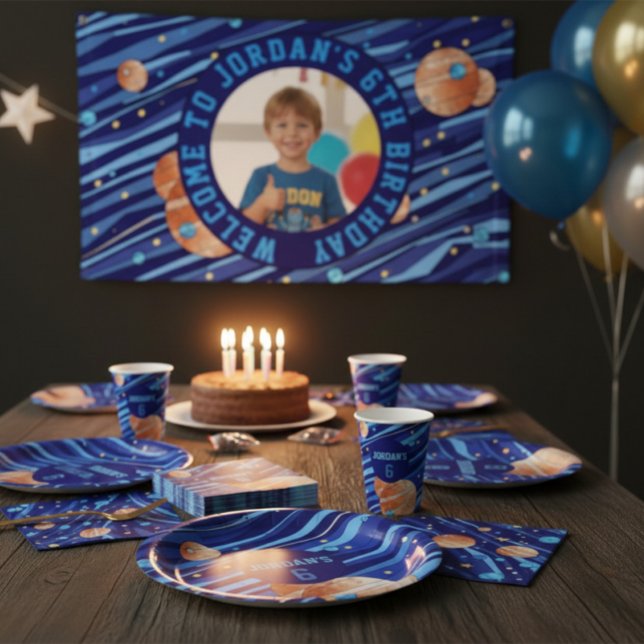 Personalized Outer Space Galaxy Photo Banner (Creator Uploaded)