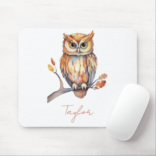 Personalized Owl Mouse Mat