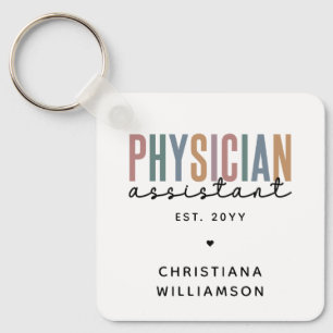 Personalized PA Physician Assistant Graduation Key Ring