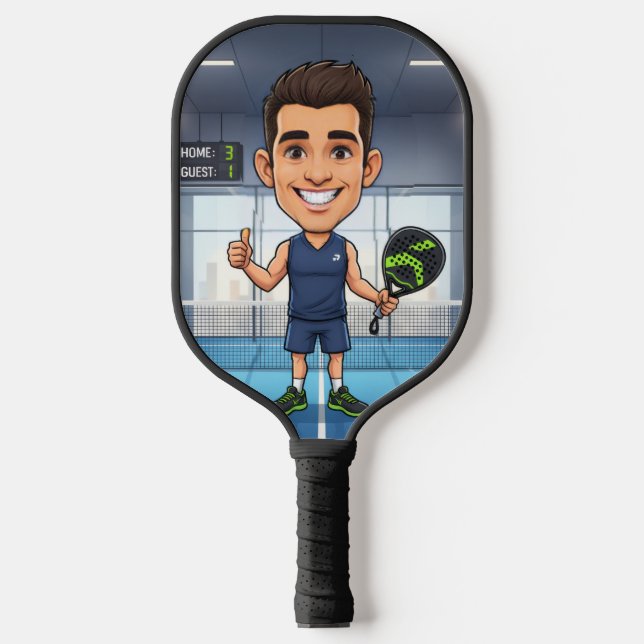 Personalized Paddle/Pickleball Player Caricature Pickleball Paddle (Front)
