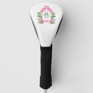 Personalized Pagoda Monogram golf head cover