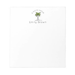 Personalized Palm tree Notepads