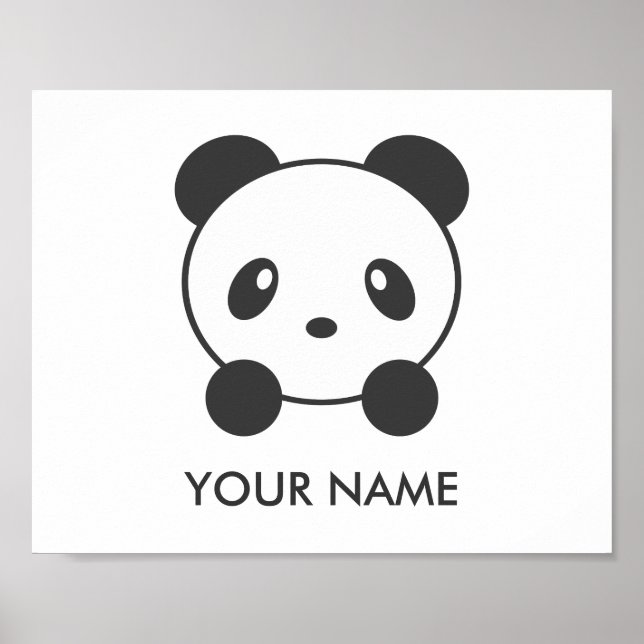 Personalized panda poster (Front)