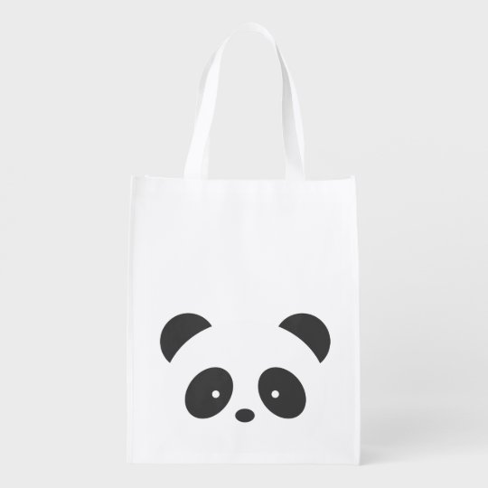 panda reusable shopping bag