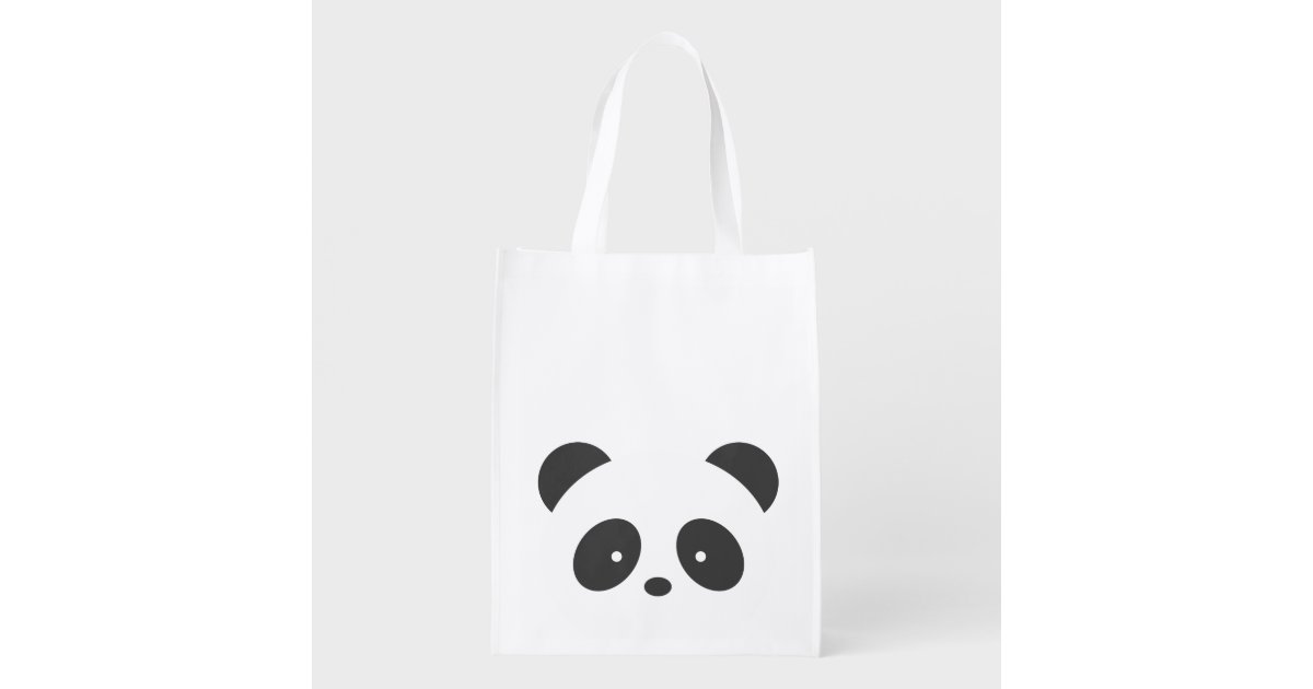 panda reusable shopping bag