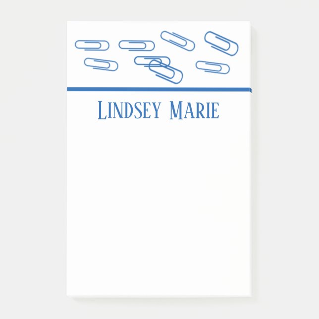 PERSONALIZED PAPER CLIP Notes (Front)