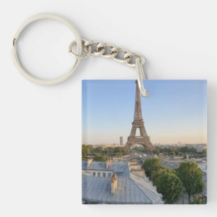 Personalized Paris City Skyline Souvenir Key Ring