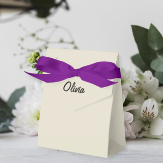 Personalized Party Box Gift Bag Favour neutral