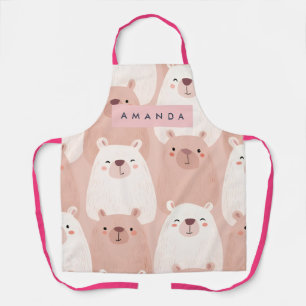 Personalized Pastel Adorable Capybara Apron