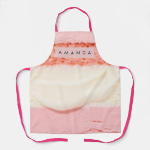 Personalized Pastel Pink Cake Layers Design Apron