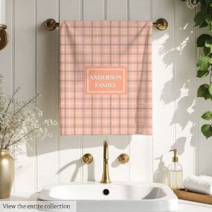 Personalized Pastel Towels Chic Family Accent