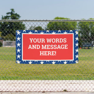 Personalized Patriotic Banner