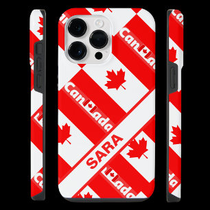 Personalized Patriotic Canada Flag iPhone 14 Pro Max Case