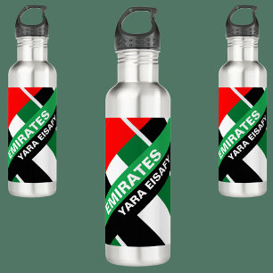 Personalized Patriotic United Arab Emirates Flag 710 Ml Water Bottle
