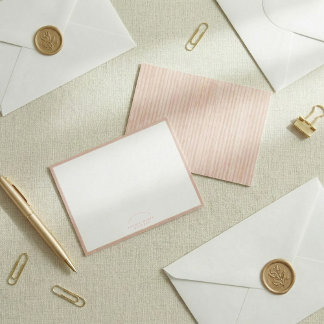 Personalized Patterned Note Card Set | Custom Name