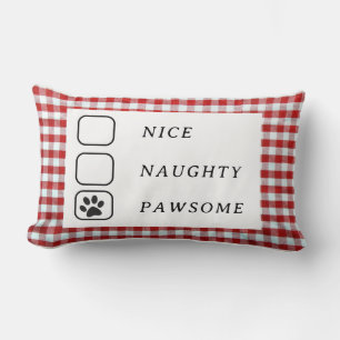 Personalized PAWSOME DOG PAW DOG Lumbar Cushion