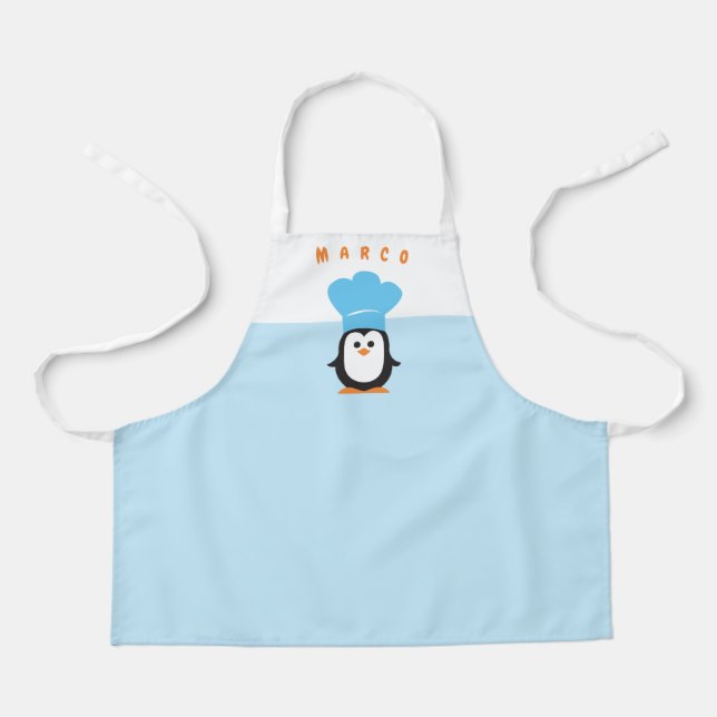 Personalized Penguin Apron (Front)
