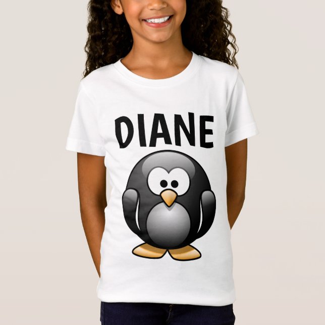 PERSONALIZED PENGUIN BIRTHDAY T-SHIRTS - ADD NAME (Front)