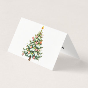 Personalized Peppermint Christmas Tree Card