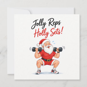Personalized Personal Trainer Funny Christmas Card