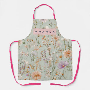 Personalized Personalized Wildflower Garden Design Apron