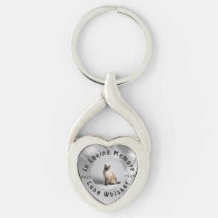 Personalized Pet Loss Tribute Artwork Key Ring