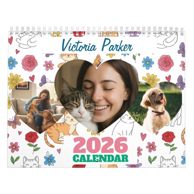 Personalized Pet Lovers Photo Calendar (Cover)