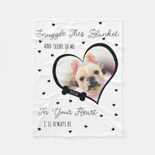 Personalized Pet Memorial Pet Loss   Photo Gift Fleece Blanket
