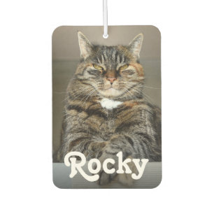 Personalized Pet Photo and Name Double-Sided Car Car Air Freshener