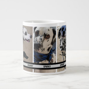 Personalized Pet Photo Collage Mobile Phone Vertic Large Coffee Mug