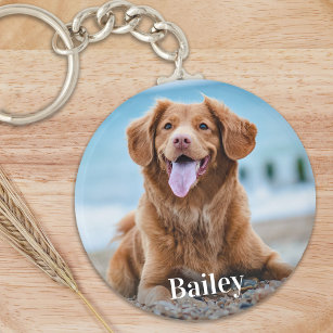 Personalized Pet Photo Dog Lover Keepsake Key Ring