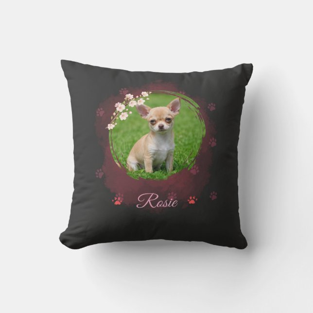 Personalized Pet Photo Pillow (Front)