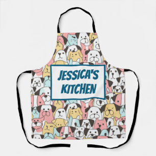Personalized Pet Portrait – Custom Dog for Mom Apron