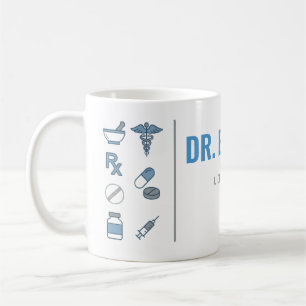 Personalized Pharmacist Mug   Modern Split Layout 