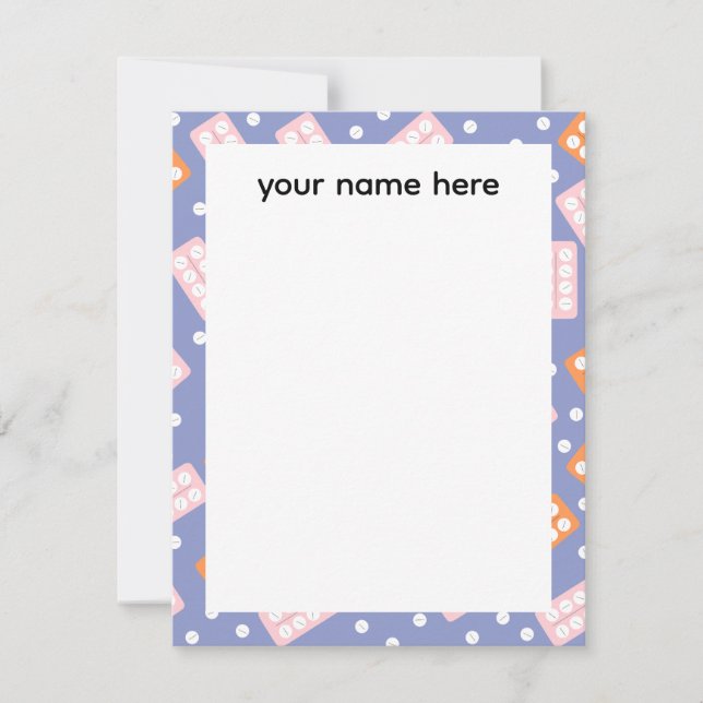 Personalized Pharmacy Tech Notecards (Front)