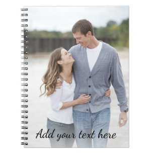 Personalized Photo Add Your Text Notebook