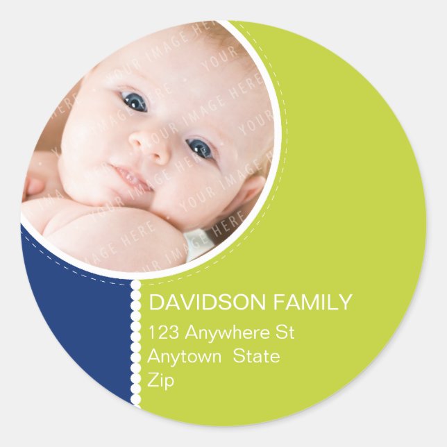 PERSONALIZED PHOTO ADDRESS LABELS :: goodcheer 6 (Front)