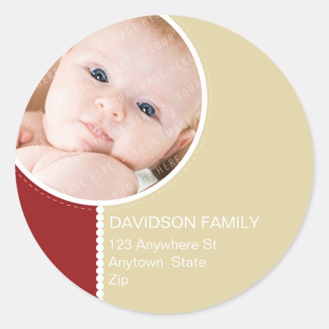 PERSONALIZED PHOTO ADDRESS LABELS :: goodcheer 7 (Front)
