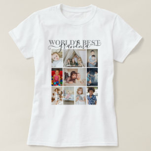 Personalized Photo and Text 10 Photo Collage T-Shirt