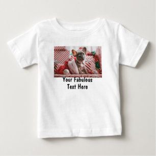Personalized Photo and Text Baby T-Shirt